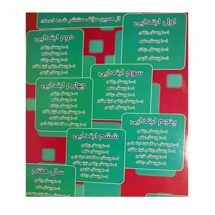 کتاب 1001پرسش علوم آرمان چهارم دبستان اثر مهرداد علیخانی نشر کمال الملک