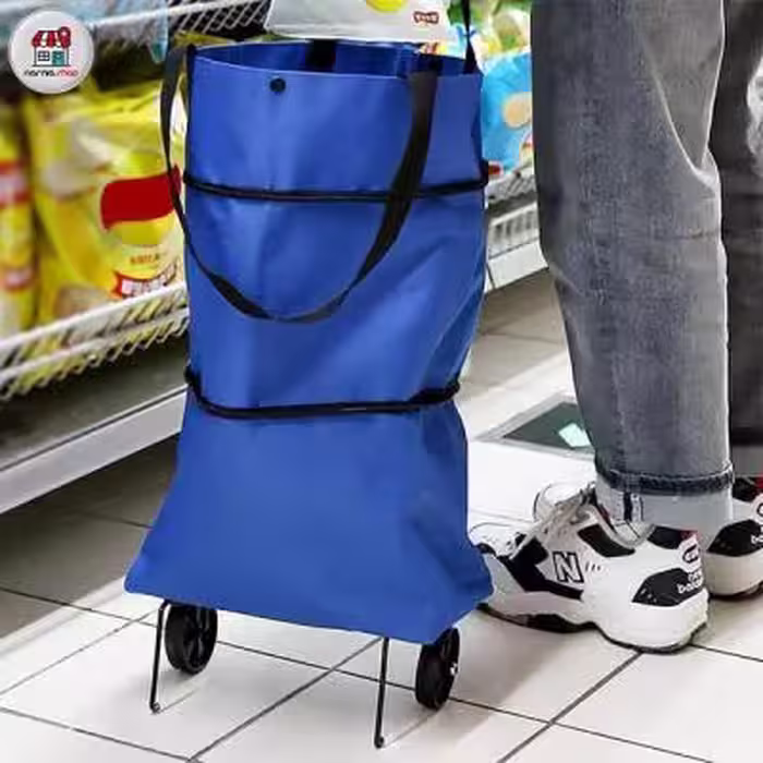 ساک خرید تاشو چرخ دار