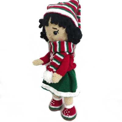 عروسک بافتنی مدل دختر یلدایی