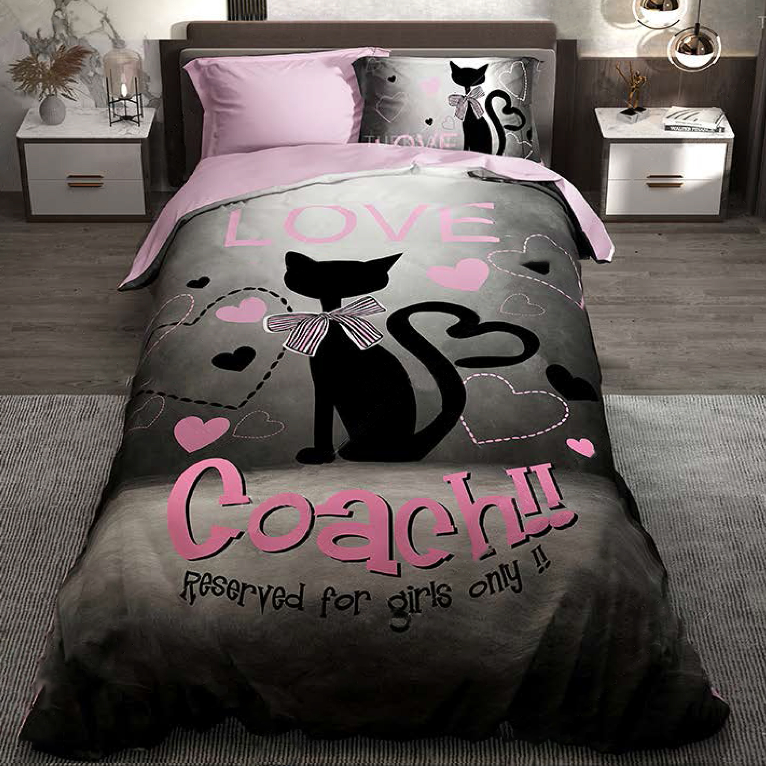 سرویس خواب مدل ترکسان کد D537 یکنفره 4 تکه