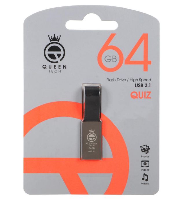 فلش مموری کوئین مدل QUIZ USB 3.1 ظرفیت 64 گیگابایت