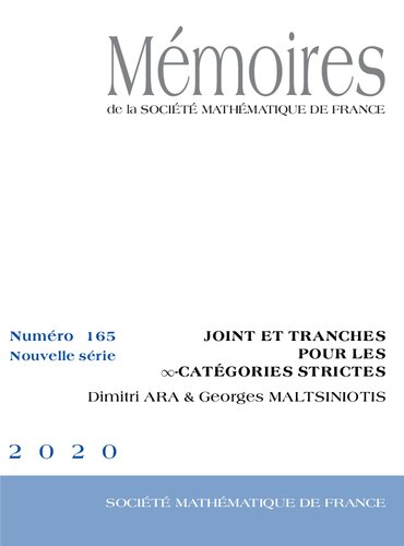 خرید و دانلود نسخه کامل کتاب Joint et tranches pour les ∞-catégories strictes