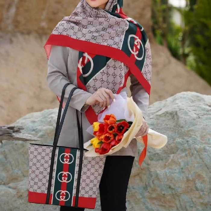 ست کیف و روسری مدل بهنیا