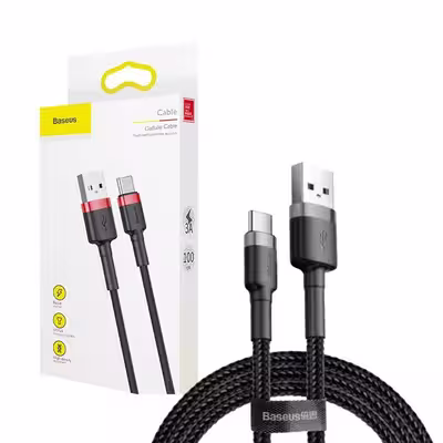 کابل تبدیل USB به USB-C باسئوس مدل CAFULE CATKLF-BG1 طول 1 متر