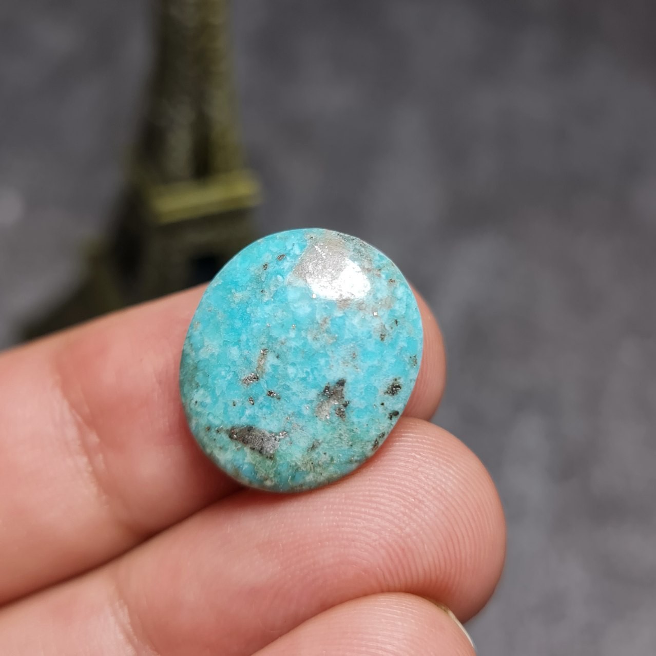  نگین فوق العاده زیبای فیروزه خاص معدنی ایرانی
کد 28259
