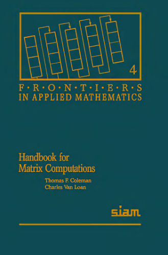 خرید و دانلود نسخه کامل کتاب Handbook for matrix computations