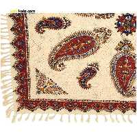 پارچه قلمکار ممتاز سایز 80 × 80 سانتی‌متر مدل 3020 206