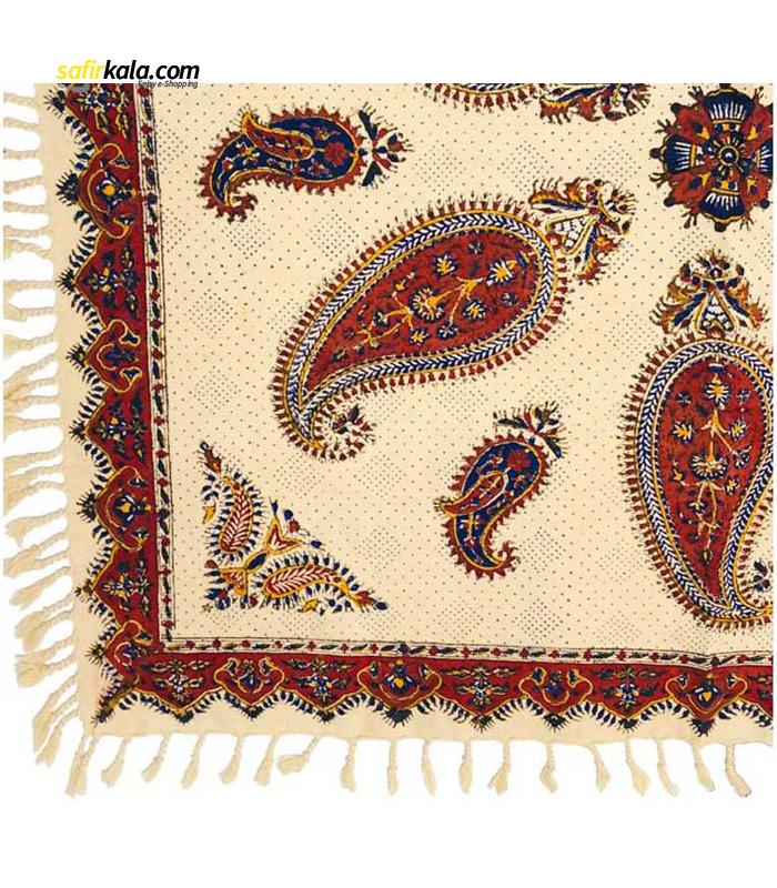 پارچه قلمکار ممتاز سایز 80 × 80 سانتی‌متر مدل 3020 206