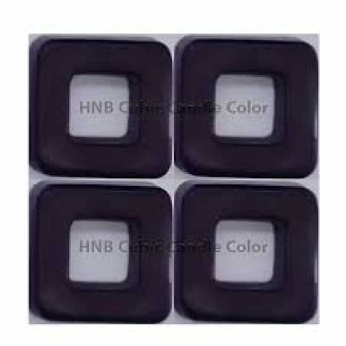 رنگ شمع مکعبی بادمجانی