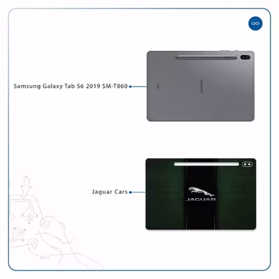 برچسب پوششی ماهوت مدل Jaguar Cars مناسب برای تبلت سامسونگ Galaxy Tab S6 2019 SM-T860