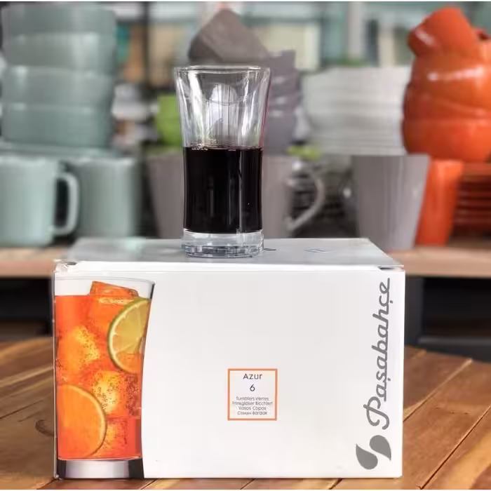 لیوان پاشاباغچه مدل آزور کد 420055 بسته 6 عددی 
