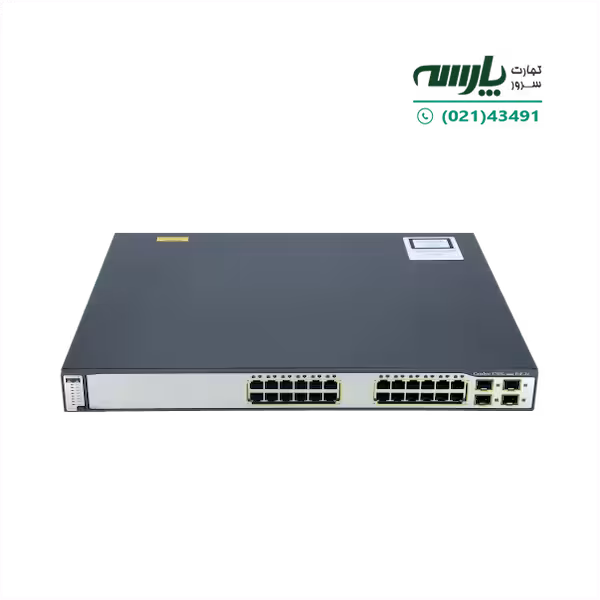 سوئیچ شبکه سیسکو 24 پورت WS-C3750G-24PS-S