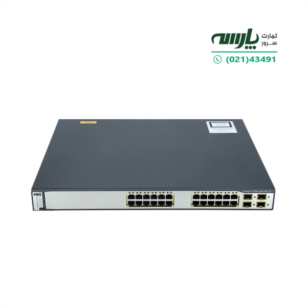 سوئیچ شبکه سیسکو 24 پورت WS-C3750G-24PS-S