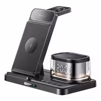 شارژر وایرلس و ساعت رومیزی 5 کاره 20W از برند یسیدو مدل Yesido DS22 (100% اورجینال)