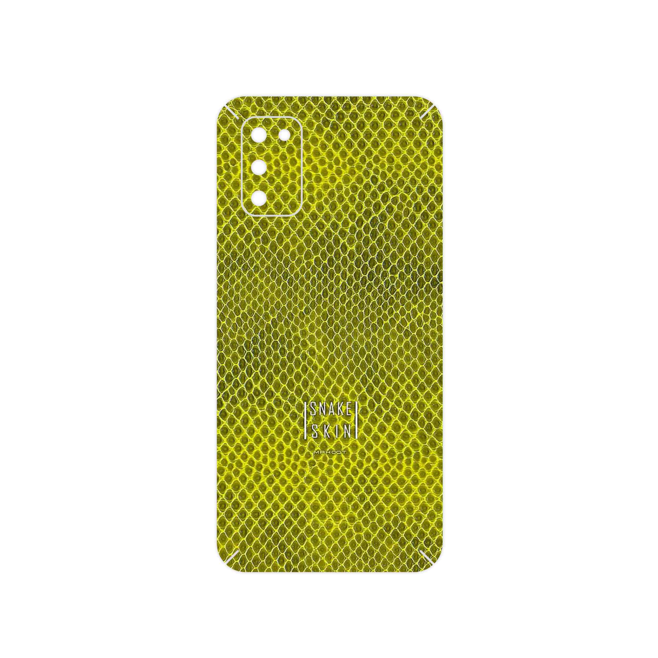 برچسب پوششی ماهوت مدل Yellow Snake Skin مناسب برای گوشی موبایل سامسونگ Galaxy A52 5G