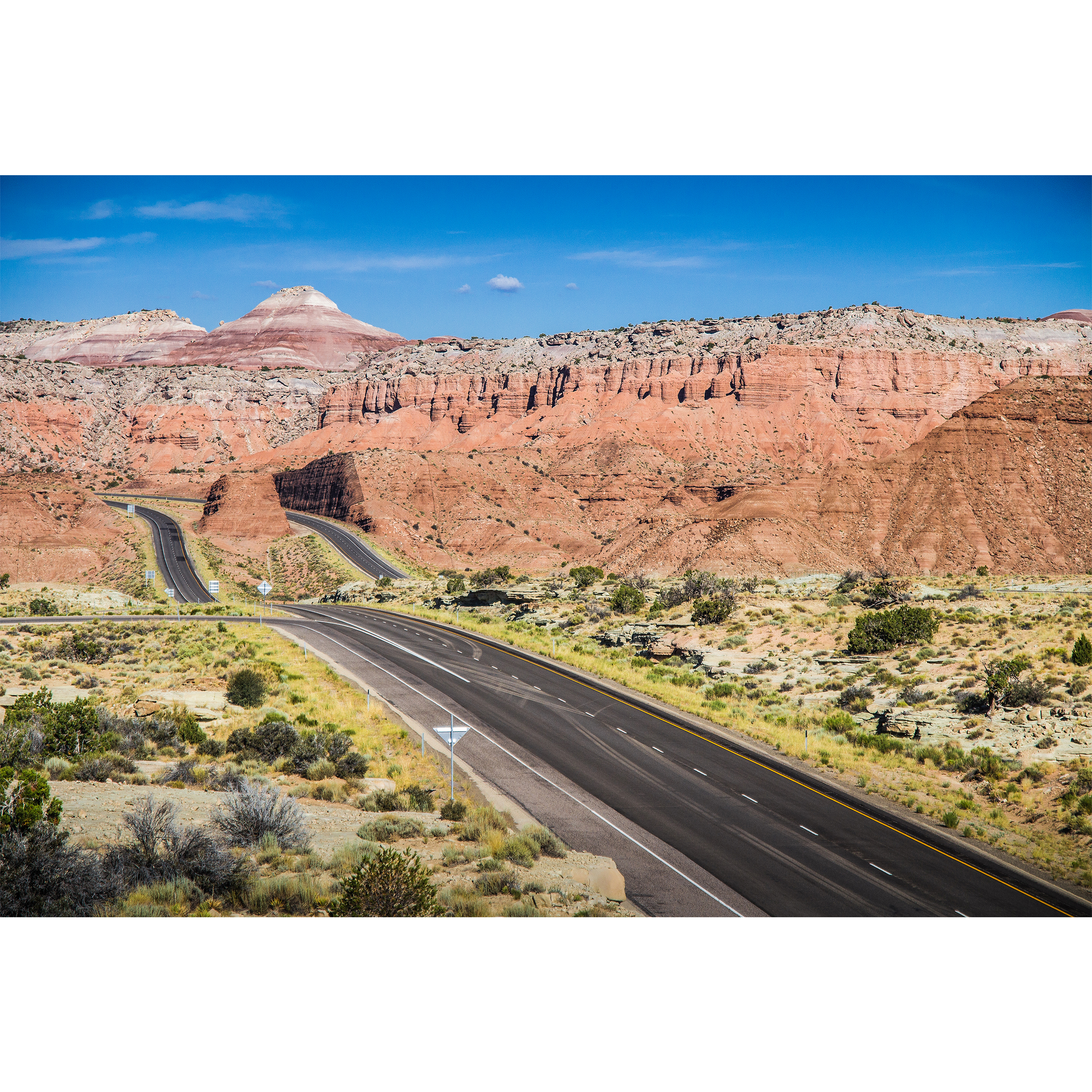 تابلو شاسی طرح چشم انداز جاده بیابان مدل T1132