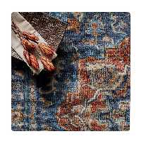  کاشی کارنیلا طرح فرش ایرانی و خوشه های گندم کد wkk816