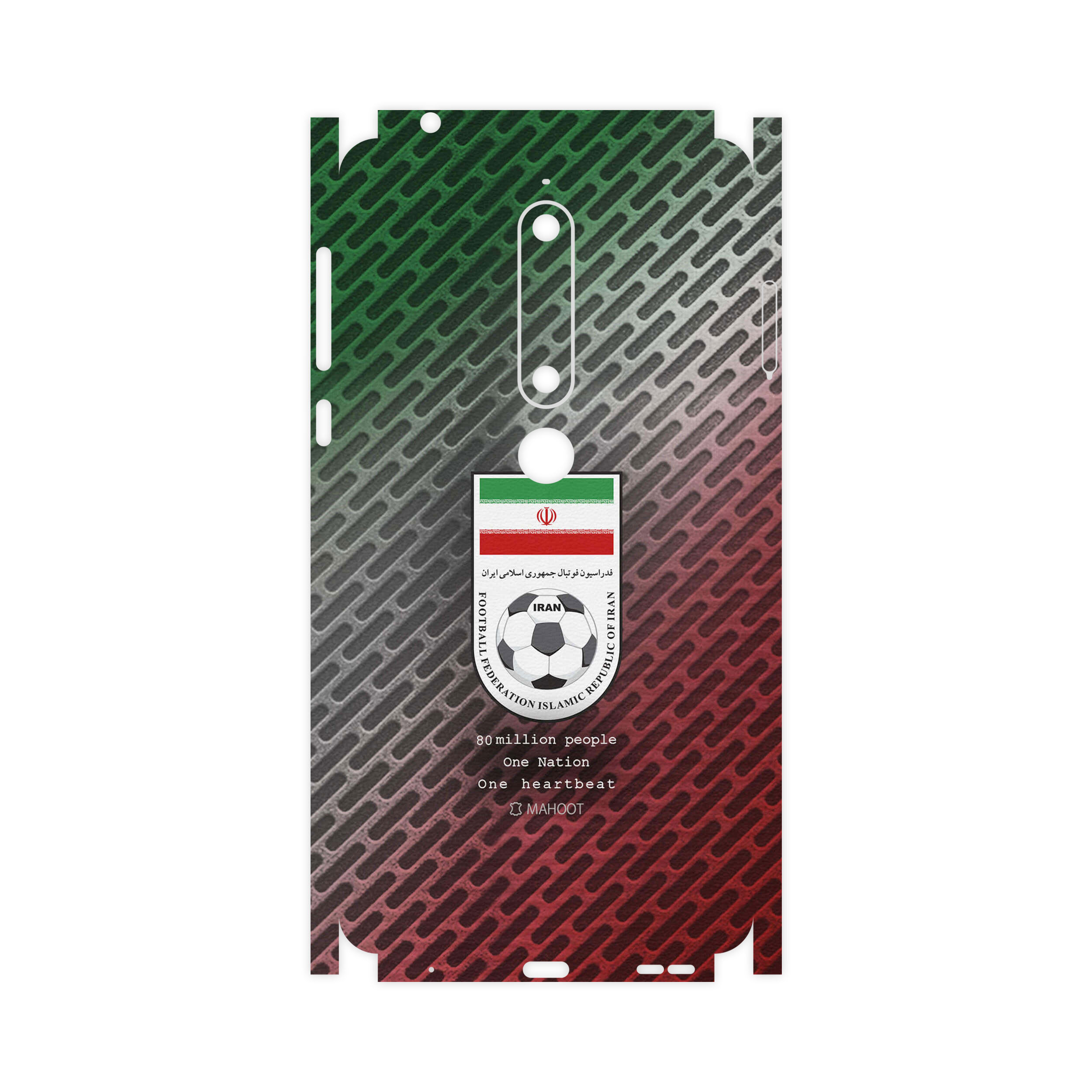 برچسب پوششی ماهوت مدل Iran-National-Football-Team-FullSkin مناسب برای گوشی موبایل نوکیا 6.1