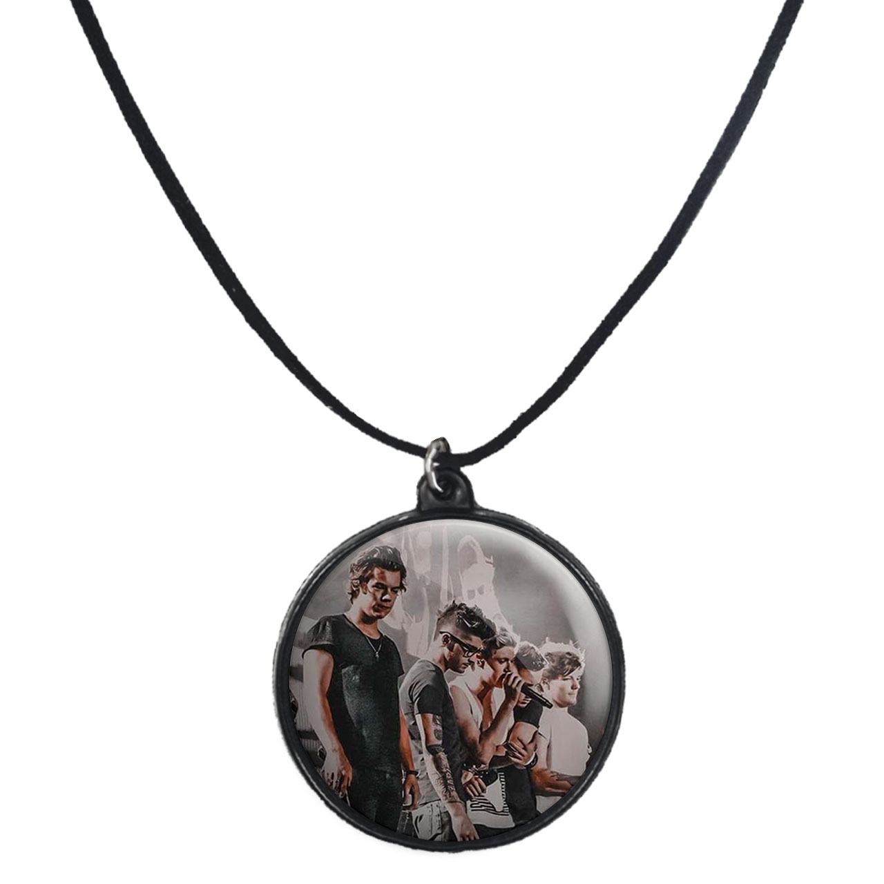 گردنبند پرمانه طرح One Direction کد pmb.13654 مدل دو طرفه