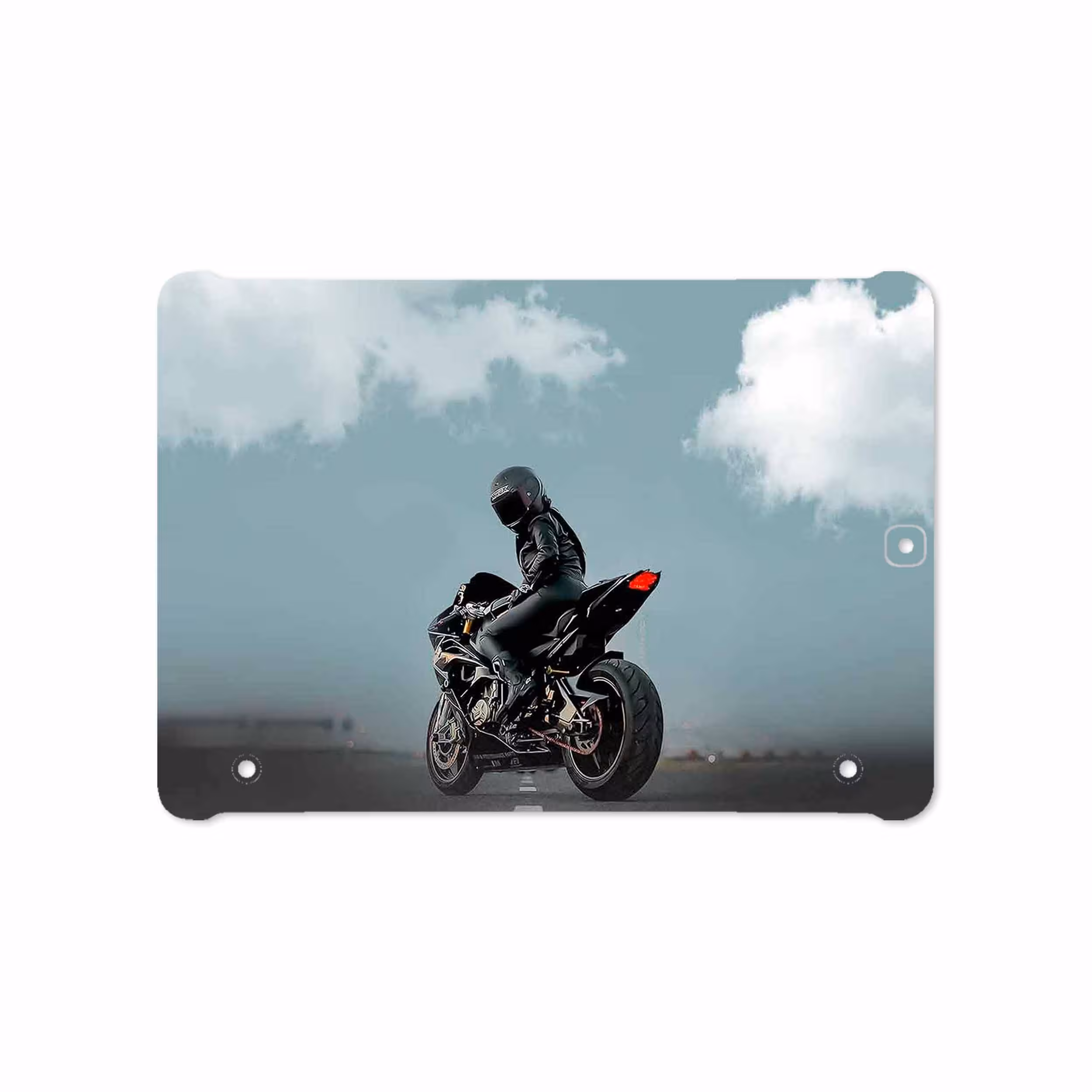 برچسب پوششی ماهوت مدل Motorcycling مناسب برای تبلت سامسونگ Galaxy Tab S2 9.7 2015 T810