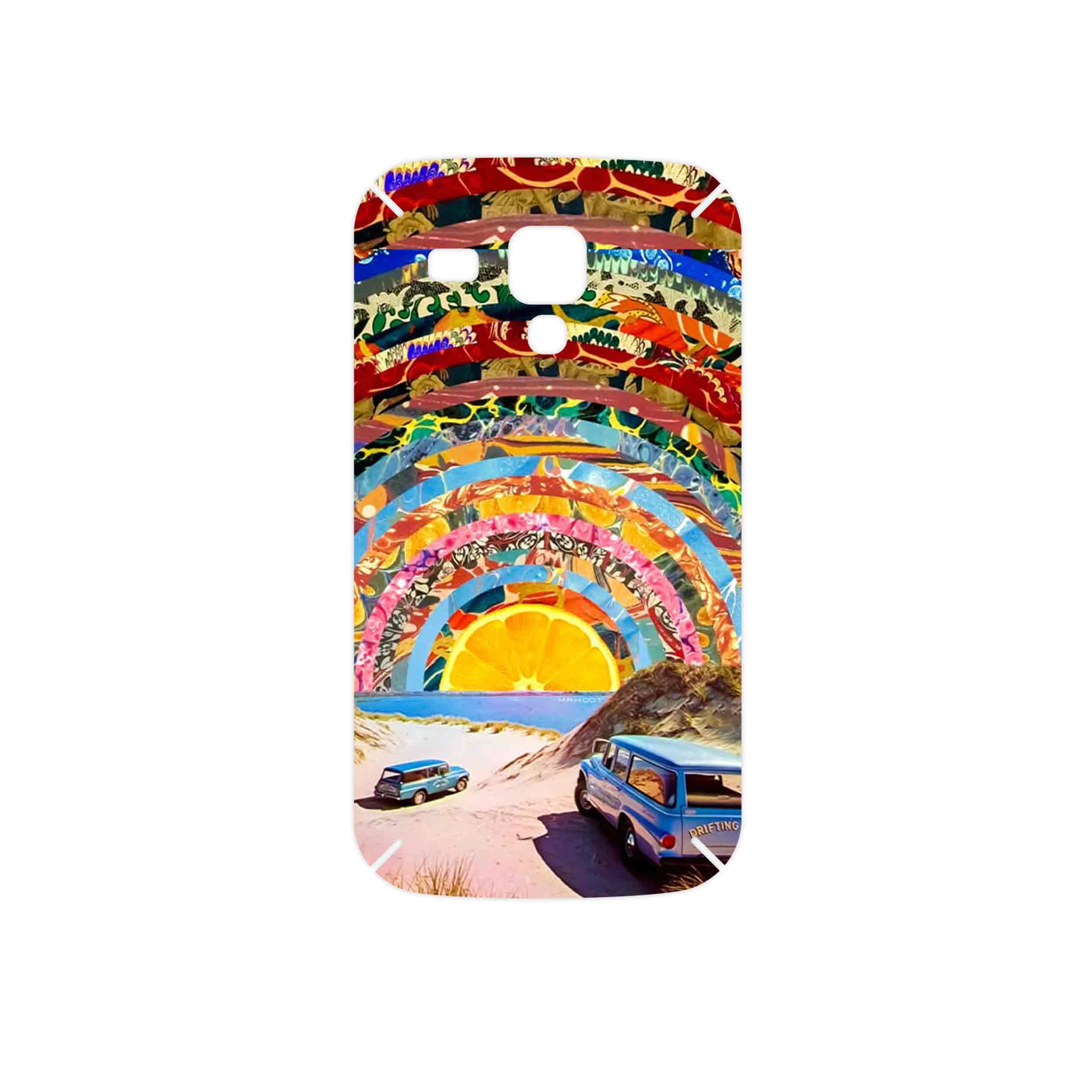 برچسب پوششی ماهوت مدل Collage of Orange Sky مناسب برای گوشی موبایل سامسونگ Galaxy S Duos GT S7562