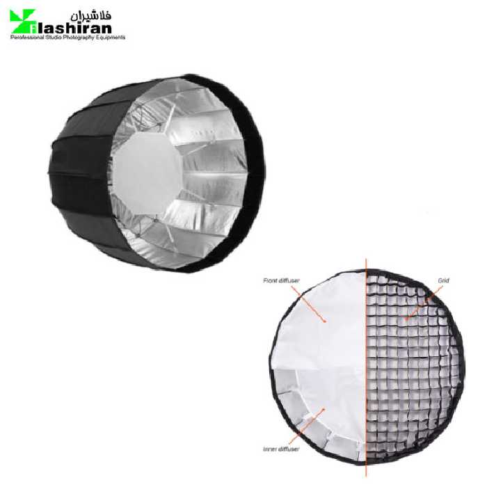 سافت پارابولیک پرتابل با گرید در ابعاد 70 cm عمق 60 cm