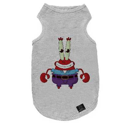 لباس سگ و گربه 27 طرح آقای خرچنگ کد T09 سایز L