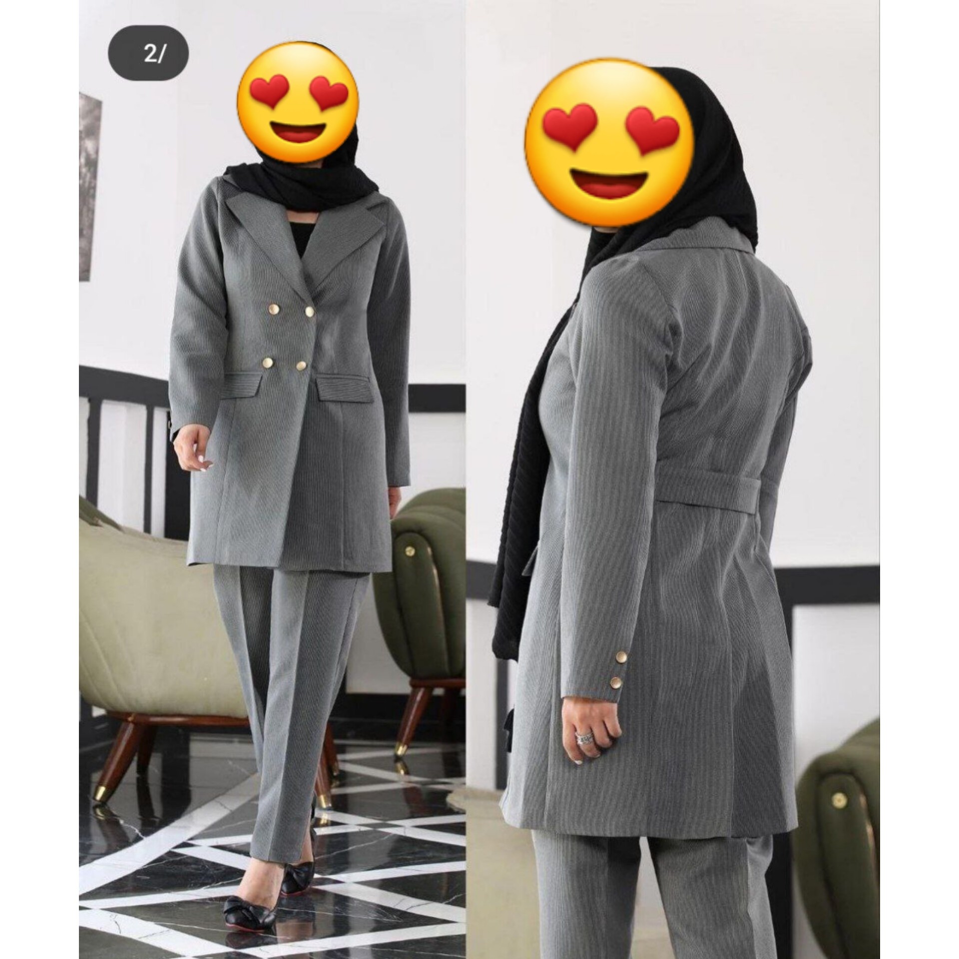 مانتو شلوار اداری مهشید2
