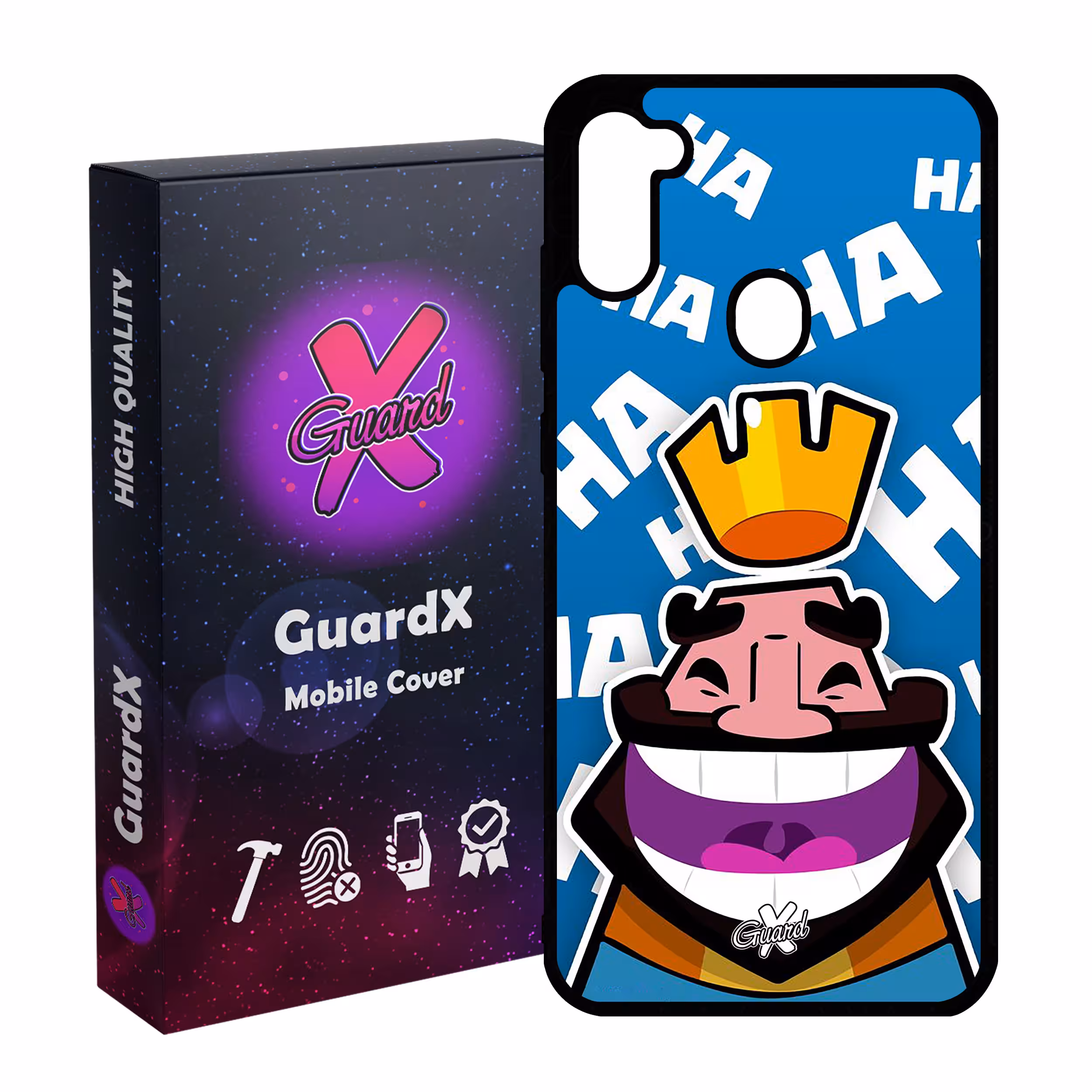 کاور گارد ایکس طرح Clash Royale مدل Glass10036 مناسب برای گوشی موبایل سامسونگ Galaxy A11 / M11