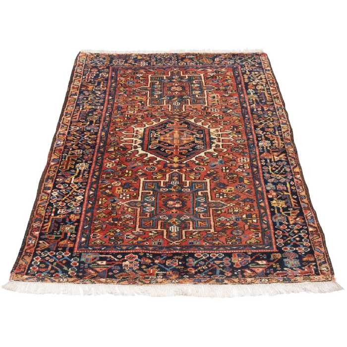 فرش قدیمی دستباف ذرع و نیم سی پرشیا کد 102373