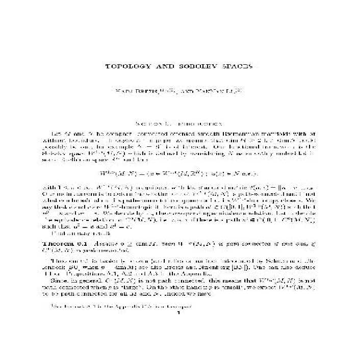 خرید و دانلود نسخه کامل کتاب Topology &amp; Sobolev Spaces