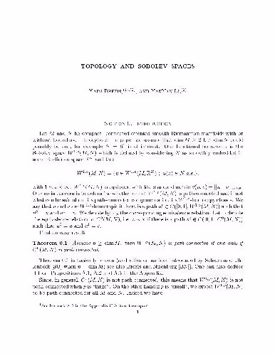 خرید و دانلود نسخه کامل کتاب Topology &amp; Sobolev Spaces