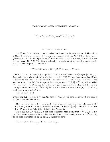 خرید و دانلود نسخه کامل کتاب Topology &amp; Sobolev Spaces
