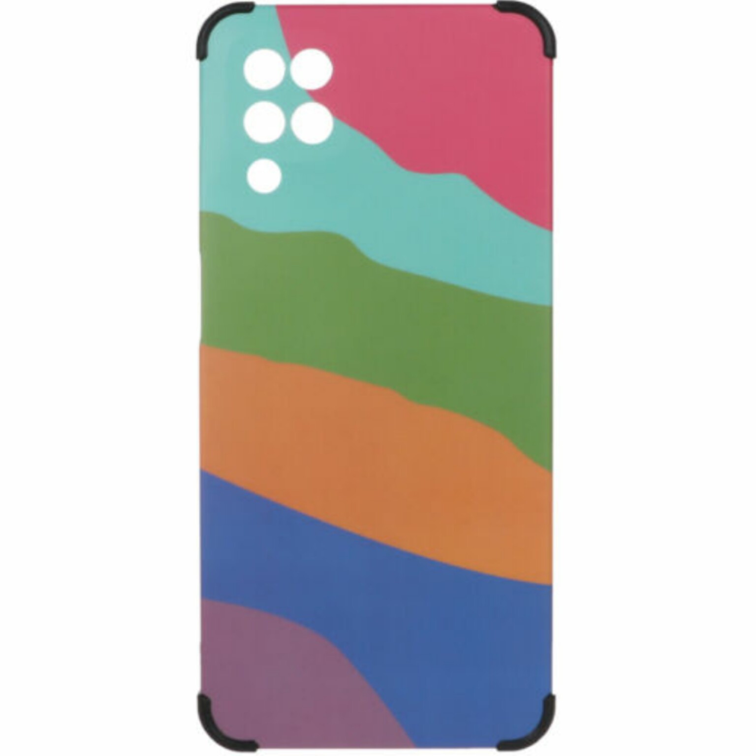 کاور بامپر دار آبرنگی مناسب گوشی موبایل سامسونگ A12 
