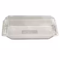 ظرف غذا یکبار مصرف طلقی طرح لانچ باکس کوتاه بسته 100 عددی