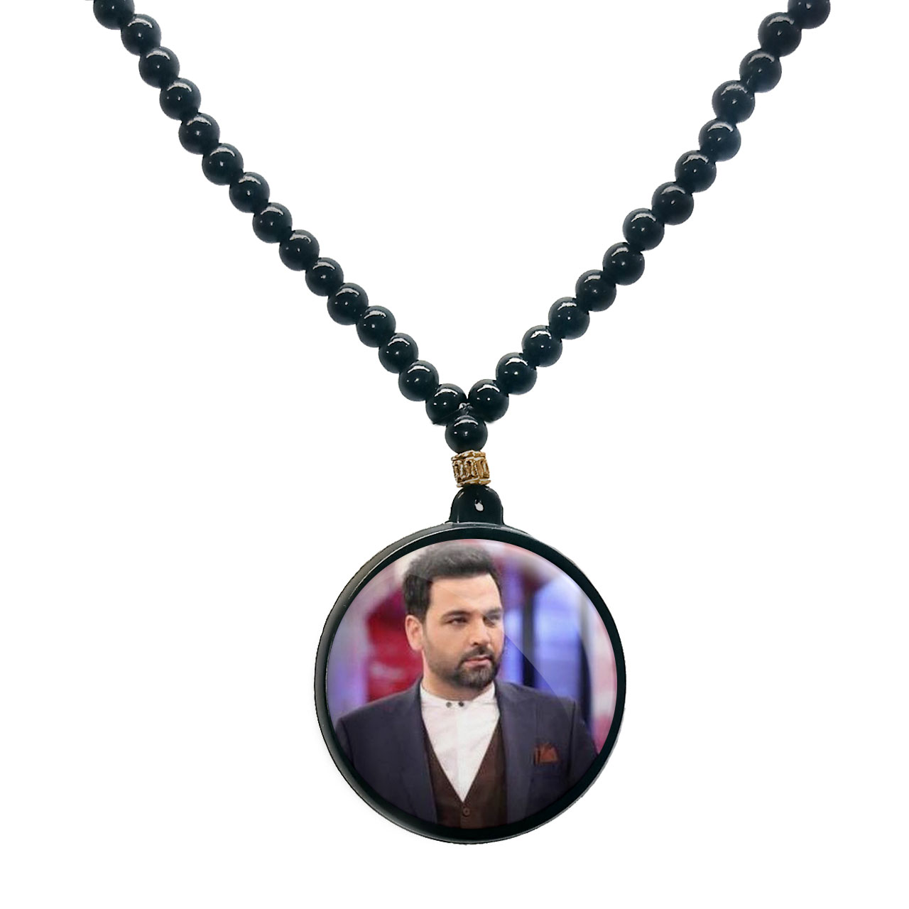 گردنبند پرمانه طرح احسان علیخانی کد pmd.20793 مدل دو طرفه