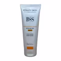 کرم ضد آفتاب فاقد چربی رنگی SPF 50 بیوتی اسکین حجم 50 میلی لیتر