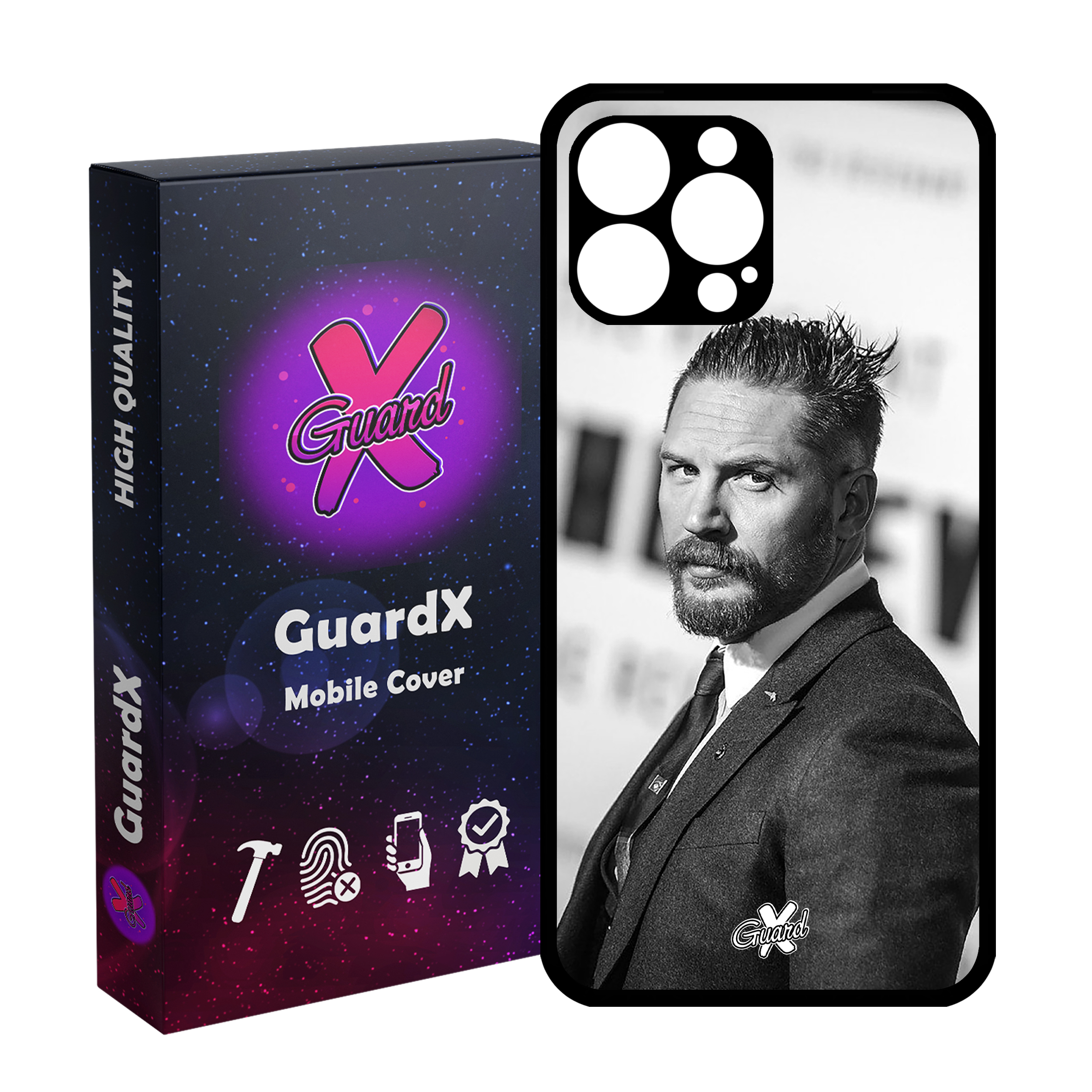 کاور گارد ایکس طرح تام هاردی مدل Glass10140 مناسب برای گوشی موبایل اپل iPhone 13 Pro Max