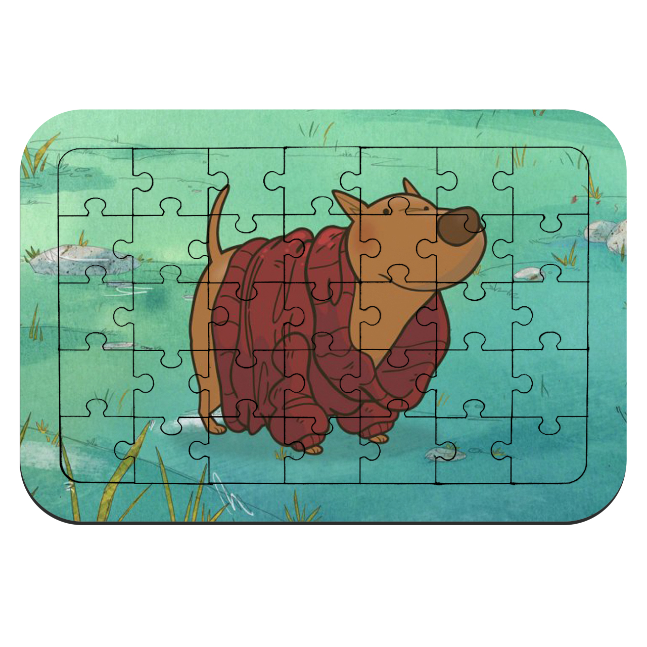 پازل 35 تکه طرح انیمیشن نیکا و داداشی مدل NI915