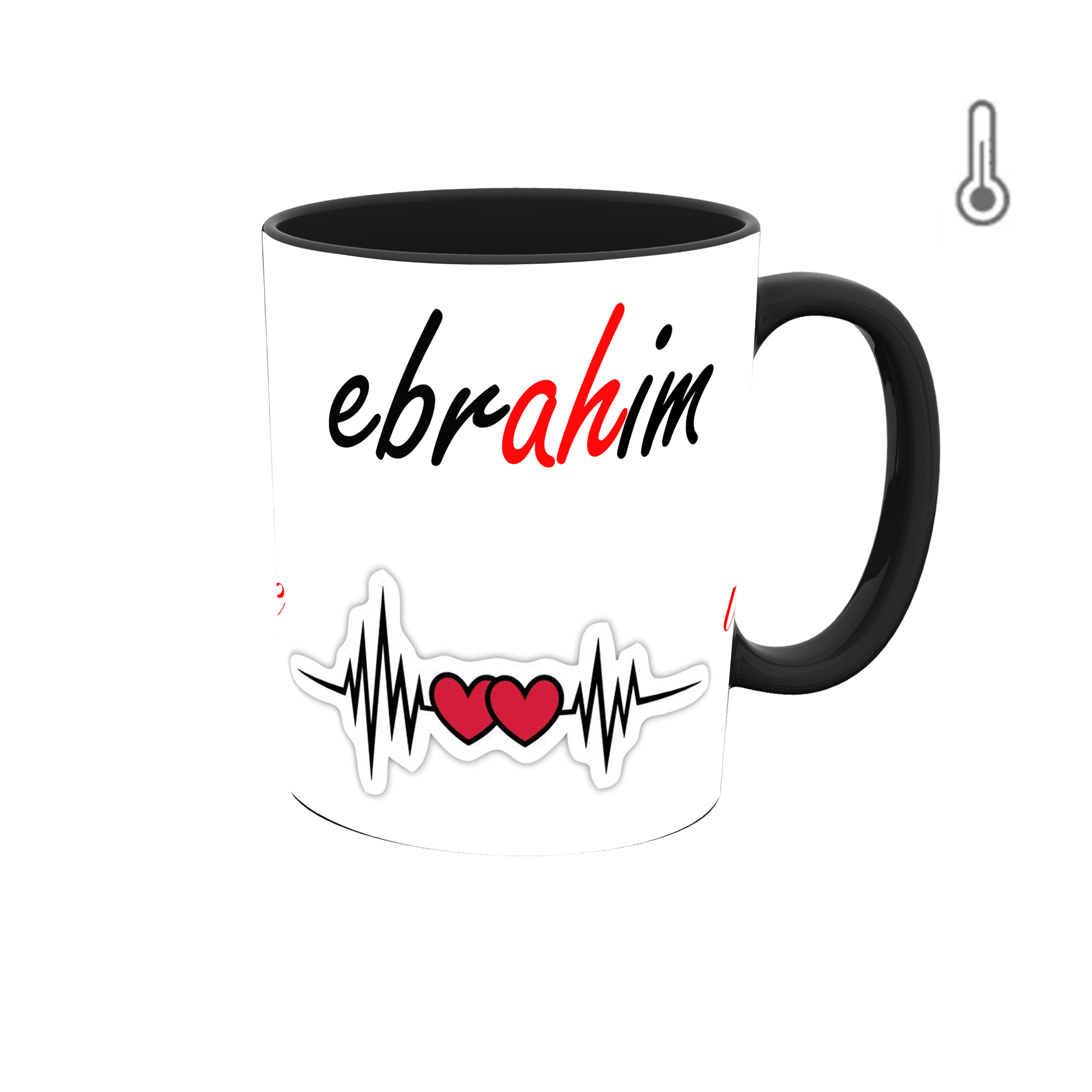 ماگ حرارتی طرح اسم ابراهیم