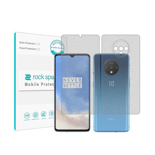 گلس صفحه نمایش و پشت گوشی وان پلاس 7T مدل نانو هیدروژل گیمینگ برند راک اسپیس کدss