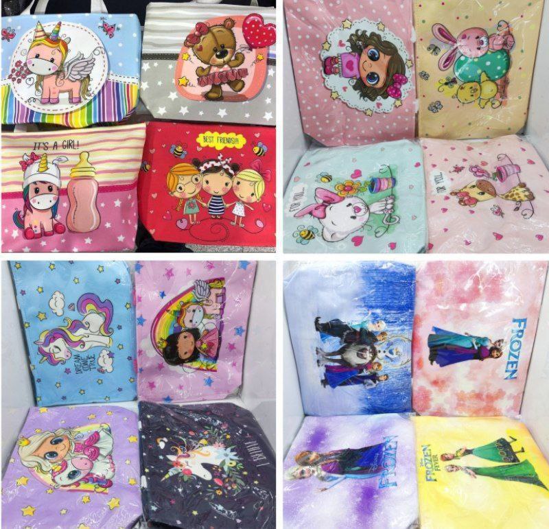 کیف/ساک دستی مخملی دخترانه زیپی