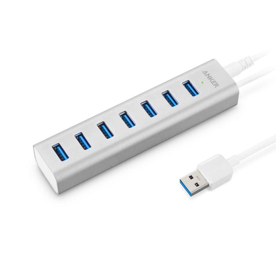 شارژر انکر Aluminum 7-Port USB 3.0 Hub