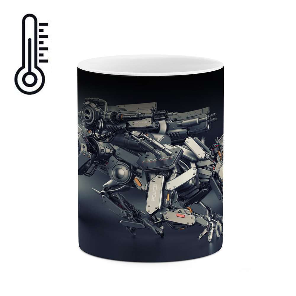 ماگ حرارتی کاکتی طرح ربات مدل mgh16085