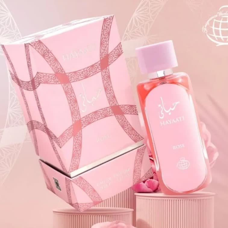 ادکلن  حیاتی رز زنانه،فرگرنس ورد100 میل، گرم و شیرین 