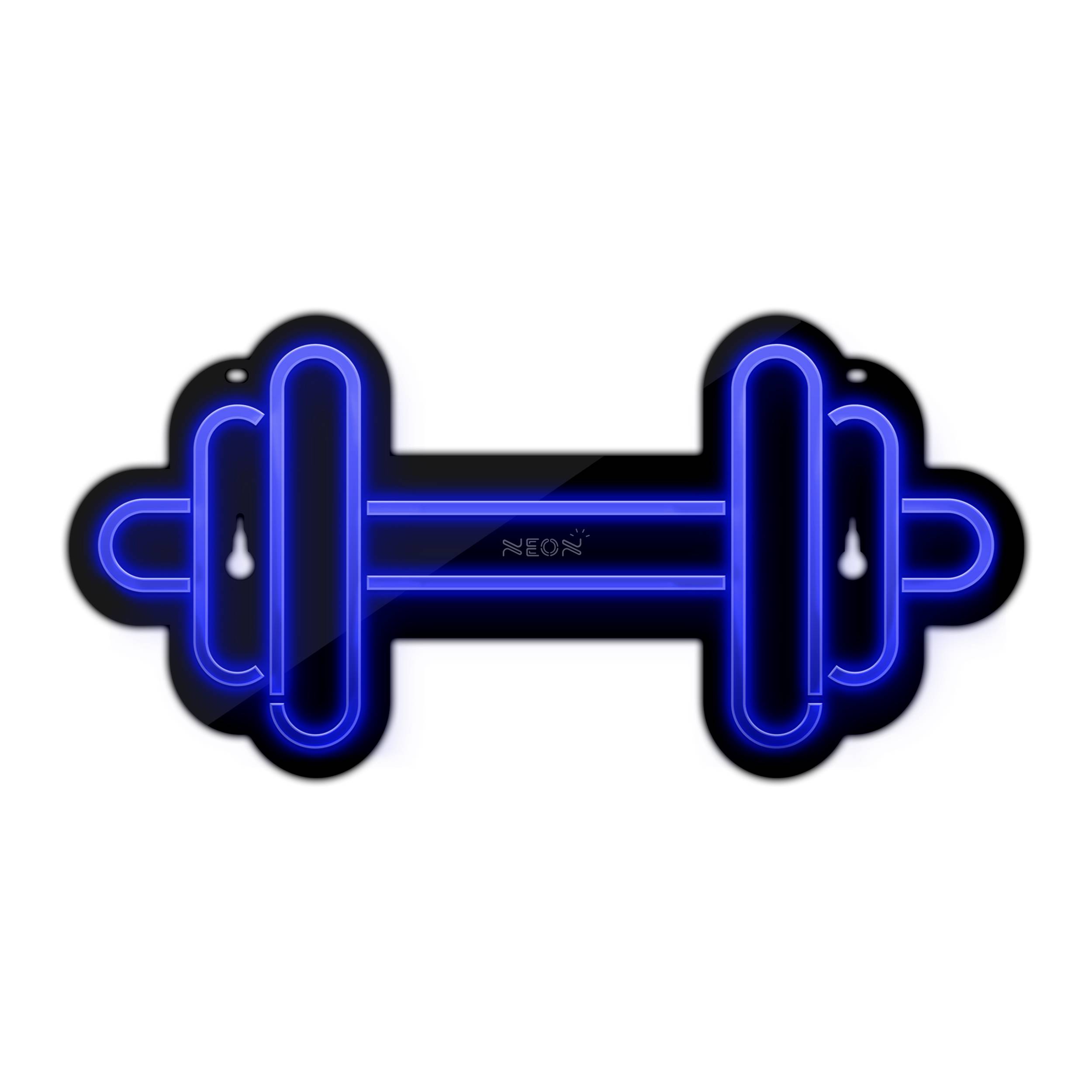 چراغ دیواری نئون دیزاین طرح Dumbbell-BL_BL