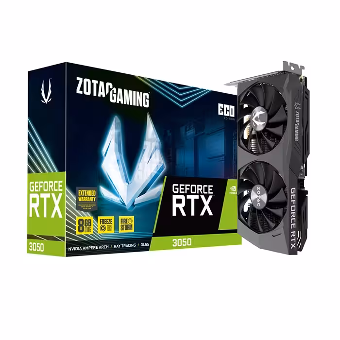 کارت گرافیک ZOTAC RTX 3050 ECO 8G   گارانتی اصلی
