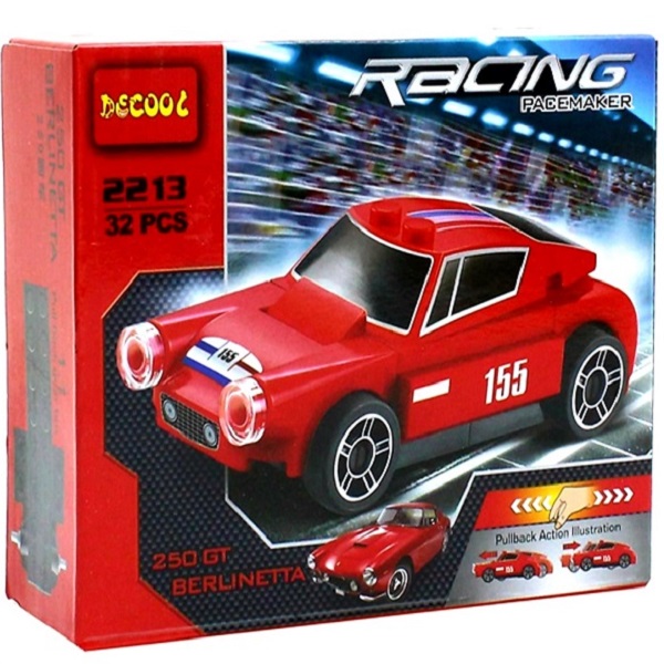 ساختنی دکول مدل ماشین جی تی قرمز کد2213