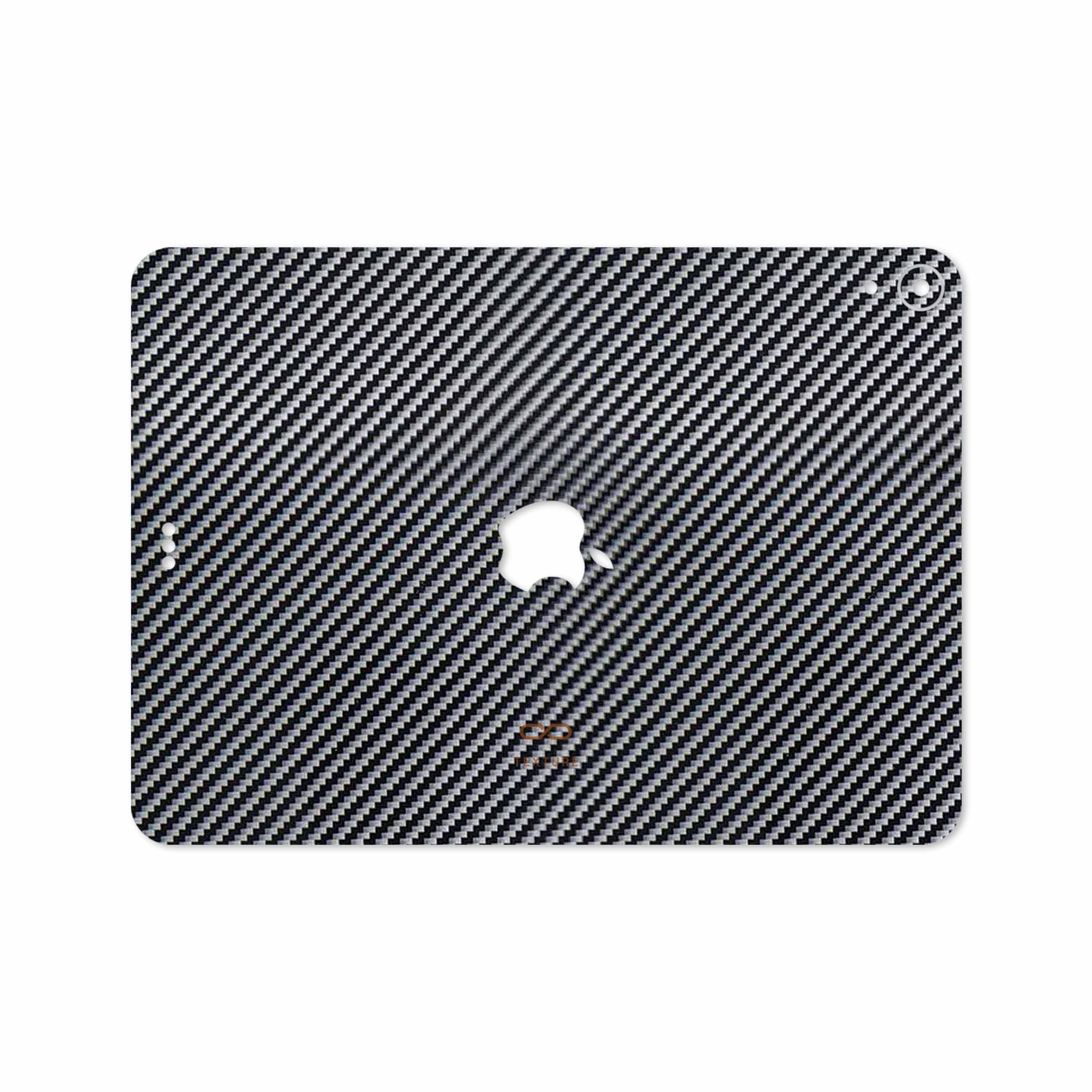 برچسب پوششی ماهوت مدل Glossy-Silver-Fiber مناسب برای تبلت اپل iPad Pro 11 2018 A1979