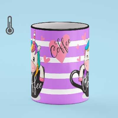 ماگ حرارتی بیگ ماگ مدل یونیکورن بازیگوش کد 2233